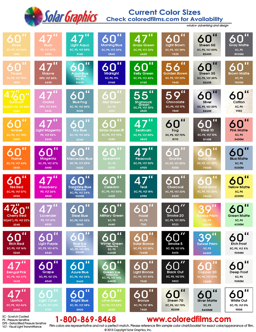 Printable Color Chart Printable Color Chart