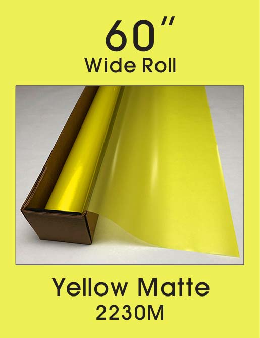 Click Here to ORDER FILM Yellow Matte - 60" - 2230M - Colored Window Film
